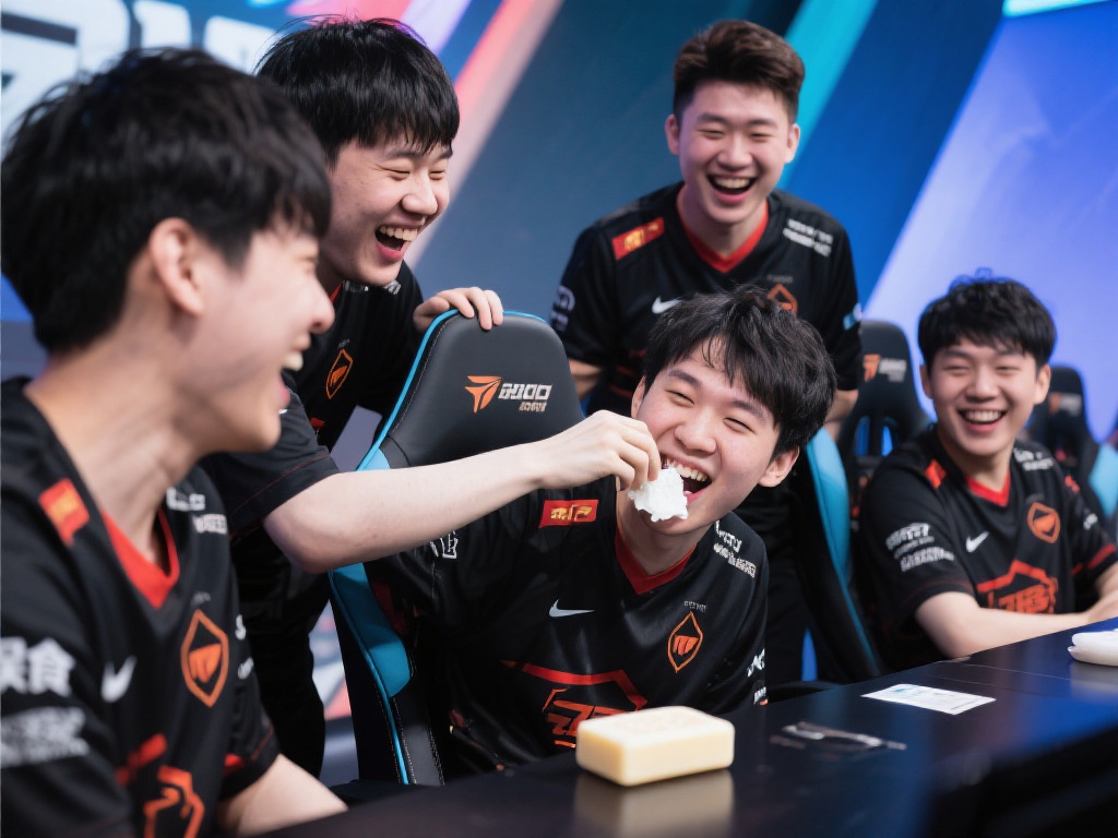 此外，其他选手见状也是笑声连连，纷纷调侃